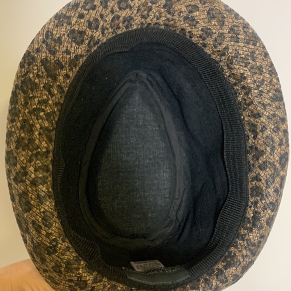 Scala Pronto Leopard Print Fedora Hat - Picture 8 of 12